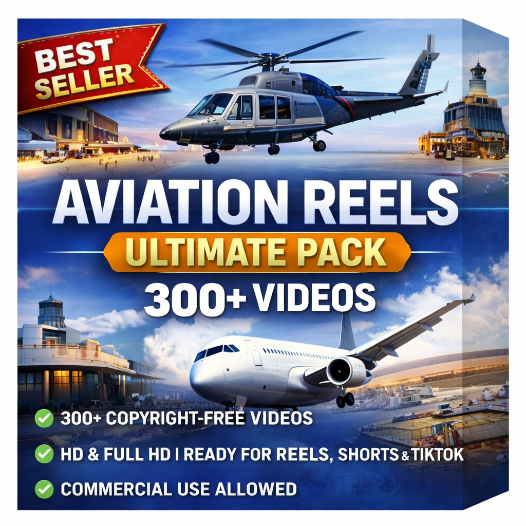 Aviation Reels Ultimate Pack (300+ Videos)