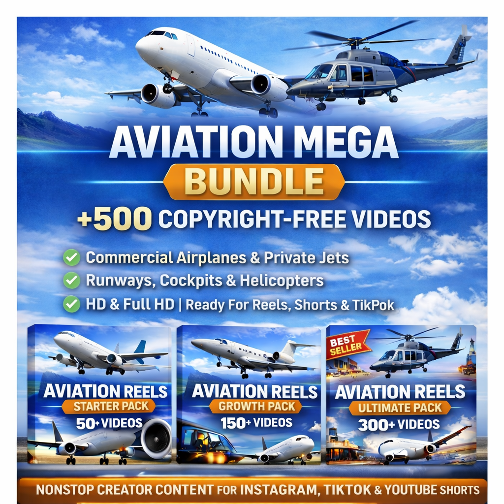 Aviation Mega Bundle (500+ Videos) + 11 extra video