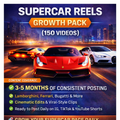 Supercar Reels Growth Pack (150 Videos)