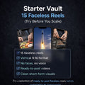 Space & Rocket Starter Vault – 15 Faceless Reels (Try Before You Scale)